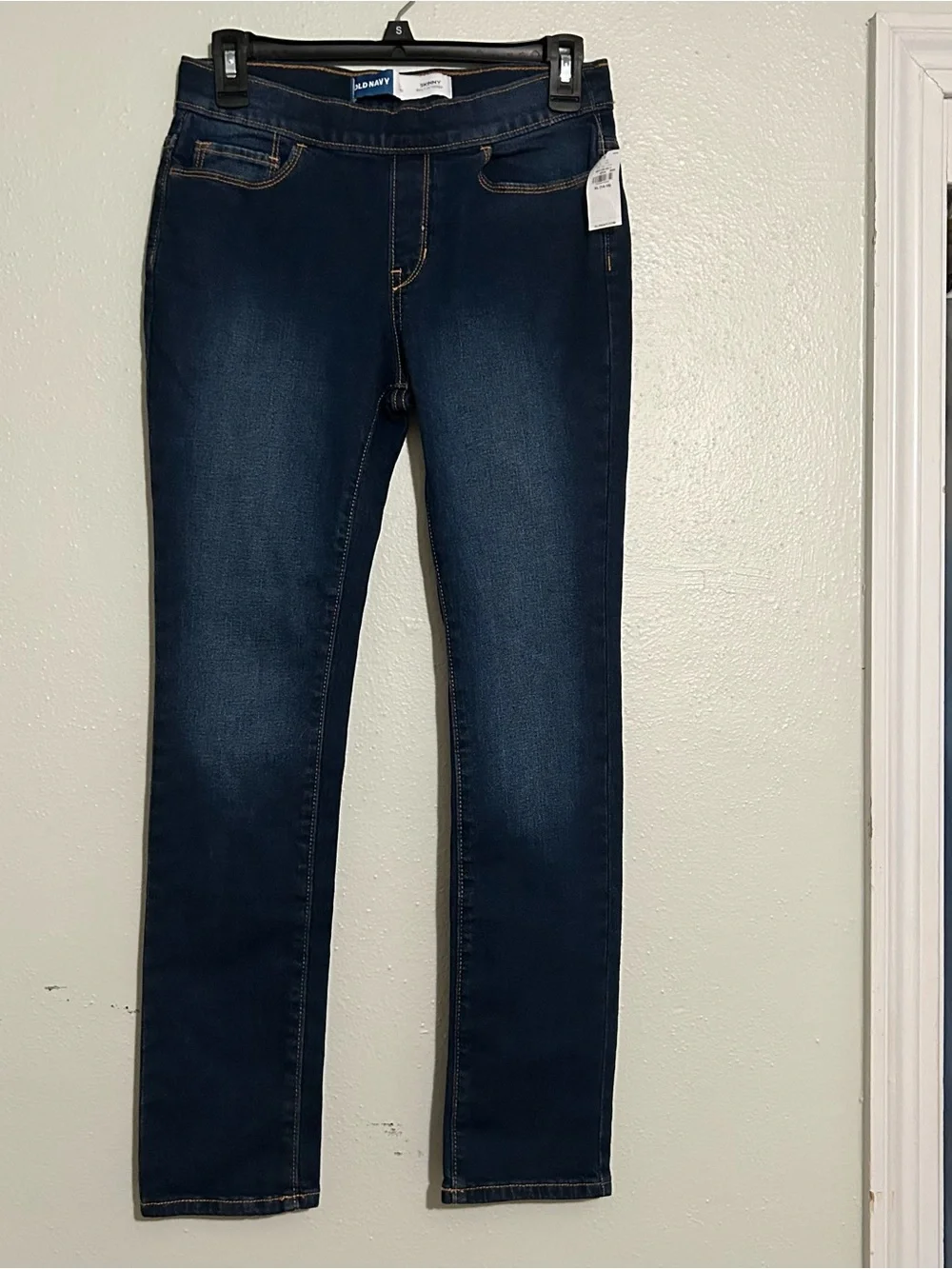 Old Navy Girls Skinny Built In Tough Pull On Jeans Size XL (14-16) NEW